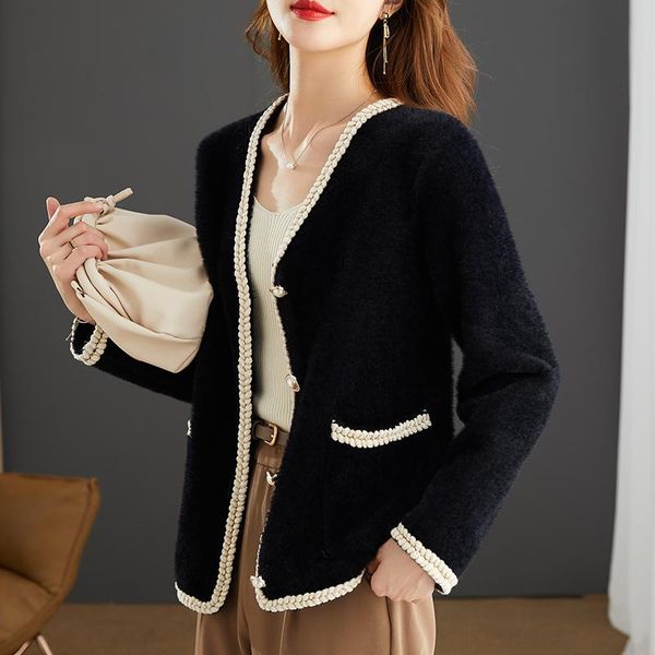 women's knits & tees winter fashion sweater coat faux mink cashmere jacket office lady elegant trend cardigan for women knitted, White
women's knits & tees winter fashion sweater coat faux mink cashmere jacket office lady elegant trend cardigan for women knitted, White