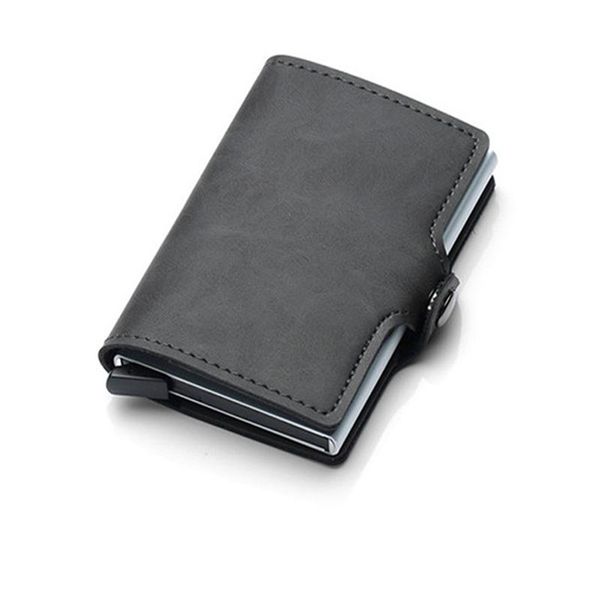 card holders rfid leather wallets aluminum holder slim thin smart magic wallet men small short coin purse for 8 credit cards, Brown;gray
card holders rfid leather wallets aluminum holder slim thin smart magic wallet men small short coin purse for 8 credit cards, Brown;gray