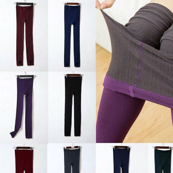 women legging winter thick warm fleece leggings lady high waist elastic lined thermal stretchy slim skinny pants, Black
women legging winter thick warm fleece leggings lady high waist elastic lined thermal stretchy slim skinny pants, Black