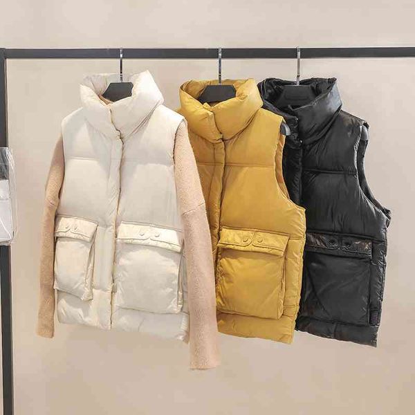 women sleeveless puffer vest autumn winter thickeing warm short padded coats female hooded casual waistcoat ladies parka 210602, Black;white
women sleeveless puffer vest autumn winter thickeing warm short padded coats female hooded casual waistcoat ladies parka 210602, Black;white