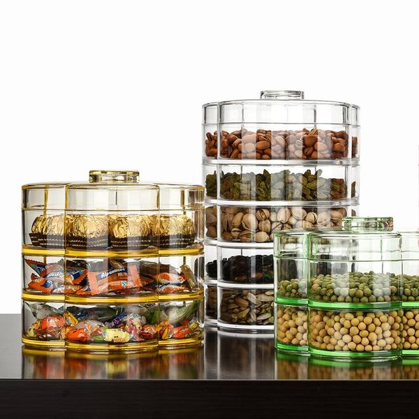 storage bottles & jars multi-layered dried fruit candy box partition transparent acrylic plastic stackable container with cover food bin wj9
storage bottles & jars multi-layered dried fruit candy box partition transparent acrylic plastic stackable container with cover food bin wj9