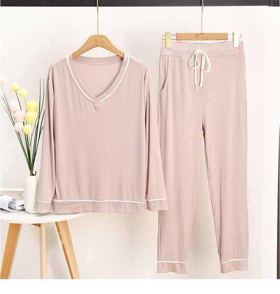 women's sleepwear large size modal cotton pyjamas women long sleeve spring autumn home clothes two piece pajamas set casual pijama muje, Black;red
women's sleepwear large size modal cotton pyjamas women long sleeve spring autumn home clothes two piece pajamas set casual pijama muje, Black;red