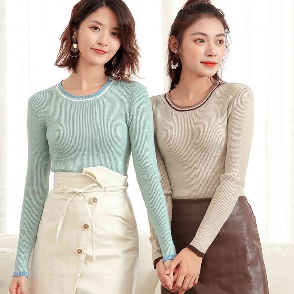 women's sweaters lhzsyy autumn winter round neck knit sweater fashion color tight soft pullover short slim warm bottoming shirt pe6c, White;black
women's sweaters lhzsyy autumn winter round neck knit sweater fashion color tight soft pullover short slim warm bottoming shirt pe6c, White;black