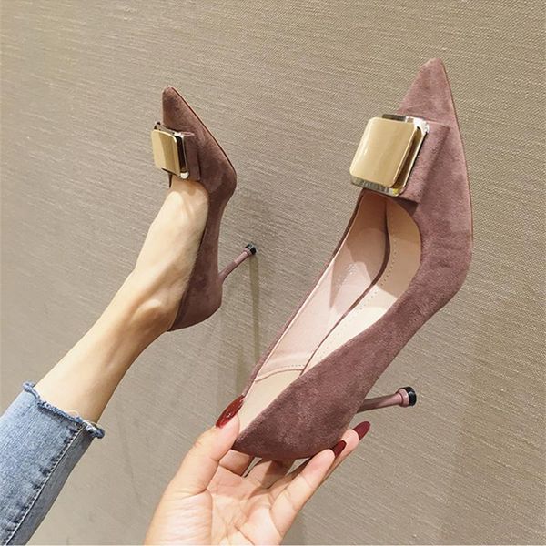 dress shoes womens 2021 genuine leather high heels ol suede pumps elegant ladies party luxury 6/8cm plus size, Black
dress shoes womens 2021 genuine leather high heels ol suede pumps elegant ladies party luxury 6/8cm plus size, Black