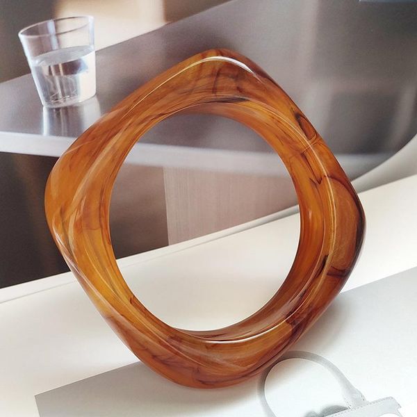 bangle marble pattern hyperbole irregular square round bracelet vintage multicolor resin acrylic geometric for women jewelry, Black
bangle marble pattern hyperbole irregular square round bracelet vintage multicolor resin acrylic geometric for women jewelry, Black