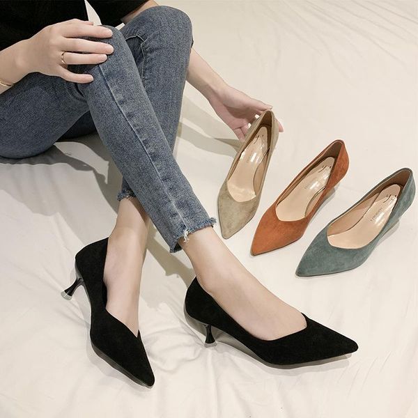 suede women's high heel shoes fashion ladies pointed stiletto party womendgt5 dress, Black
suede women's high heel shoes fashion ladies pointed stiletto party womendgt5 dress, Black
