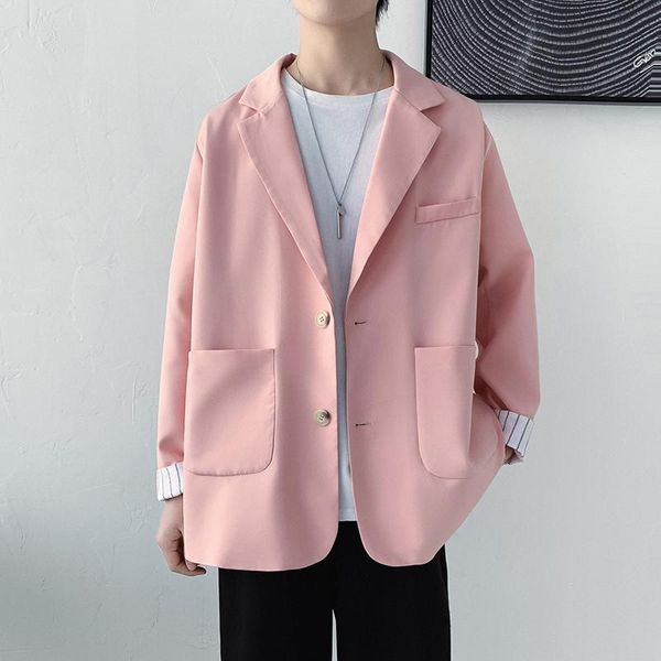 men's suits & blazers men leisure british-style trendy loose all-match simple korean suit- male single-breasted retro daily ins streetw, White;black
men's suits & blazers men leisure british-style trendy loose all-match simple korean suit- male single-breasted retro daily ins streetw, White;black