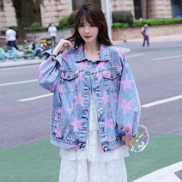 autumn denim jackets for women jeans single breasted long-sleeved five-pointed heart print jacket women's, Black;brown
autumn denim jackets for women jeans single breasted long-sleeved five-pointed heart print jacket women's, Black;brown