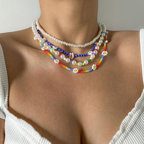 chokers holiday style rice bead woven small fresh clavicle chain simple round ssmall daisy necklace, Golden;silver
chokers holiday style rice bead woven small fresh clavicle chain simple round ssmall daisy necklace, Golden;silver
