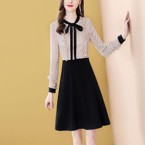 casual dresses 2021 women dress spring autumn long sleeve floral patchwork a-line elegant simple midi party, Black;gray
casual dresses 2021 women dress spring autumn long sleeve floral patchwork a-line elegant simple midi party, Black;gray