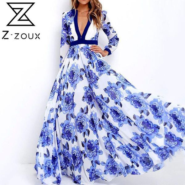 women dress deep v neck printed maxi es flower print long sleeve large hem bohemian plus size es 210524, Black;gray
women dress deep v neck printed maxi es flower print long sleeve large hem bohemian plus size es 210524, Black;gray