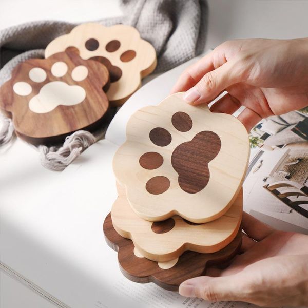 mats & pads solid wood heat insulation cup pad wooden black walnut cat's claw mat creative cute style teapot and mug gift
mats & pads solid wood heat insulation cup pad wooden black walnut cat's claw mat creative cute style teapot and mug gift