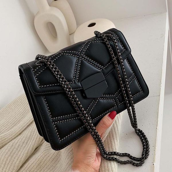 evening bags rivet chain brand designer pu leather crossbody for women 2021 simple fashion shoulder bag lady luxury small handbags
evening bags rivet chain brand designer pu leather crossbody for women 2021 simple fashion shoulder bag lady luxury small handbags
