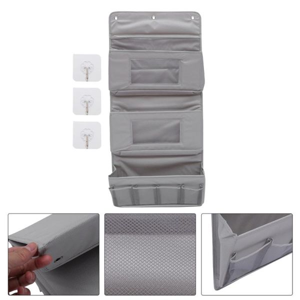 storage bags 1 set of multipurpose bag hanging with punch-hooks (grey) 
storage bags 1 set of multipurpose bag hanging with punch-hooks (grey)