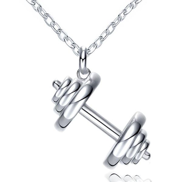 barbell pendant necklaces for women plated punk jewelry copper made fashion cloth accessories arrival 10pcs wholesale, Silver
barbell pendant necklaces for women plated punk jewelry copper made fashion cloth accessories arrival 10pcs wholesale, Silver