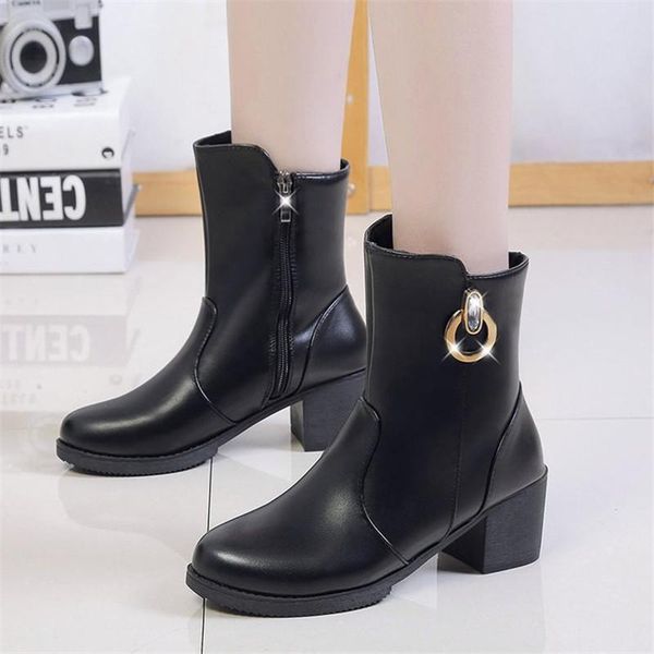 boots pu leather platform ankle women classic cattle muscles only winter high-casual shoes, Black
boots pu leather platform ankle women classic cattle muscles only winter high-casual shoes, Black