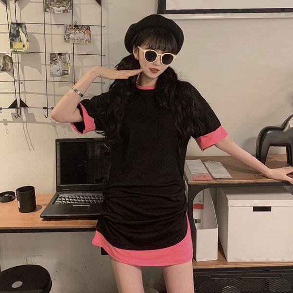 women's t-shirt o-neck casual patchwork short sleeve fake two pieces summer fashion brand women clothing t-shirts korean style high qua, White
women's t-shirt o-neck casual patchwork short sleeve fake two pieces summer fashion brand women clothing t-shirts korean style high qua, White