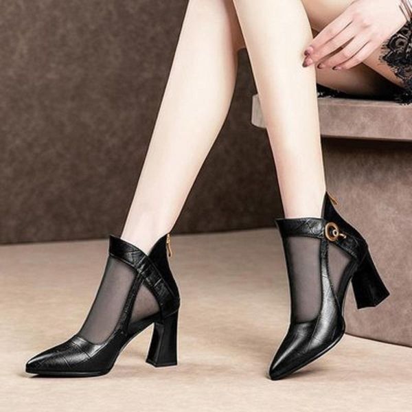 dress shoes pointed-toe high heels 2021 spring and summer korean version with thick personality fashion mesh sandals, Black
dress shoes pointed-toe high heels 2021 spring and summer korean version with thick personality fashion mesh sandals, Black