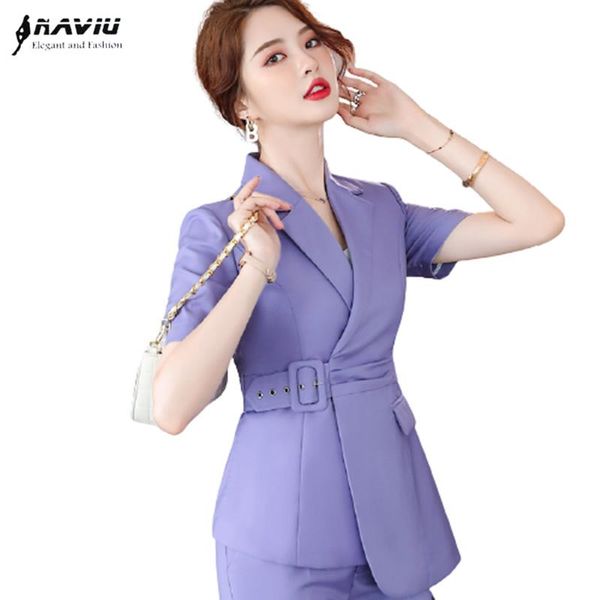 women's suits & blazers purple jacket women 2021 summer thin high end slim temperament formal short sleeve blazer office ladies work co, White;black
women's suits & blazers purple jacket women 2021 summer thin high end slim temperament formal short sleeve blazer office ladies work co, White;black