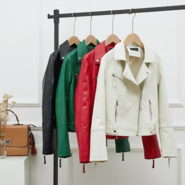 women's leather & faux zqlz coat women slim biker moto basic autumn black green coats female casual streetwear turn-down zipper jacket
women's leather & faux zqlz coat women slim biker moto basic autumn black green coats female casual streetwear turn-down zipper jacket