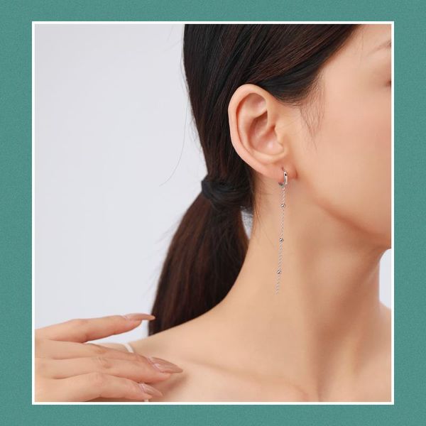 hoop & huggie mocanie long tassel chain beads ear hoops 100% 925 sterling silver simple geometric earrings for women fashion jewelry, Golden;silver
hoop & huggie mocanie long tassel chain beads ear hoops 100% 925 sterling silver simple geometric earrings for women fashion jewelry, Golden;silver