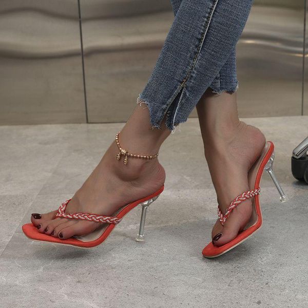 slippers women high thin heels open square toe black yellow orange rhinestione crystal stiletto female sandalias autumn
slippers women high thin heels open square toe black yellow orange rhinestione crystal stiletto female sandalias autumn