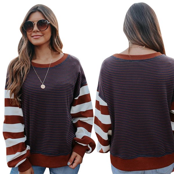 trendy iadies' sweaters oph158 long sweater round neck pullover stripe sleeve casual women's in autumn and winterhoodies, Black
trendy iadies' sweaters oph158 long sweater round neck pullover stripe sleeve casual women's in autumn and winterhoodies, Black