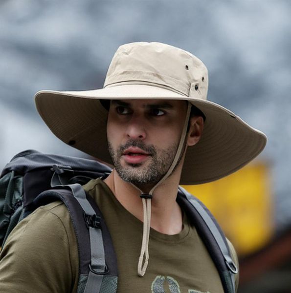 outdoor hats 2021 fashion summer bucket hat cowboy men fishing hiking beach mesh breathable anti uv sun cap large wide brim, Black;white
outdoor hats 2021 fashion summer bucket hat cowboy men fishing hiking beach mesh breathable anti uv sun cap large wide brim, Black;white