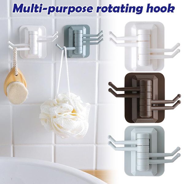 hooks & rails rotating hook self-adhesive towel rack bathroom wall shelf punch traceless mounted rangement organizador
hooks & rails rotating hook self-adhesive towel rack bathroom wall shelf punch traceless mounted rangement organizador