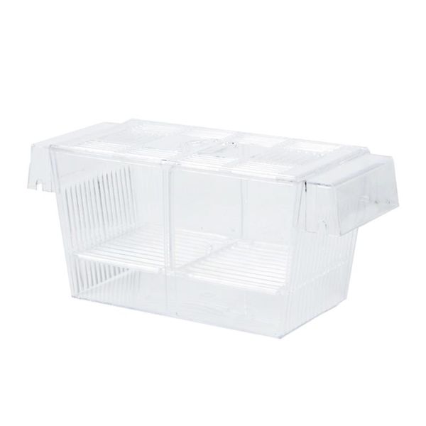 aquariums pet supplies fish breeding box clownfish shrimp cage floating hatchery abs isolation with suction cups incubator aquarium tank