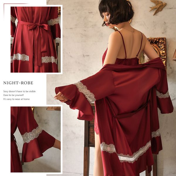 underwear and summer guiruo spring silk stitching lace ruffle 7 / 4 sleeve robe bathrobe home wear 878, White;black
underwear and summer guiruo spring silk stitching lace ruffle 7 / 4 sleeve robe bathrobe home wear 878, White;black