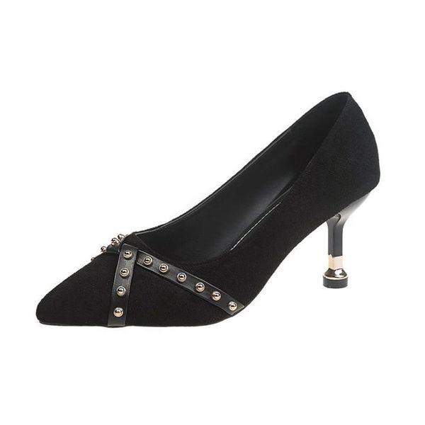 dress shoes 2021 spring high heels women stiletto suede cat with shallow mouth single large size women's, Black
dress shoes 2021 spring high heels women stiletto suede cat with shallow mouth single large size women's, Black