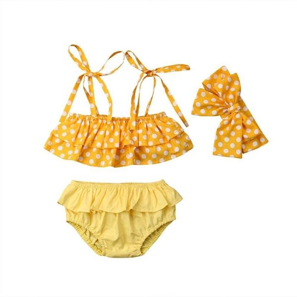 3pcs fashion summer baby girls tankini bikini set swimsuit toddler kids dot lace up swimwear bathing suit with heabdands one-piece suits
3pcs fashion summer baby girls tankini bikini set swimsuit toddler kids dot lace up swimwear bathing suit with heabdands one-piece suits