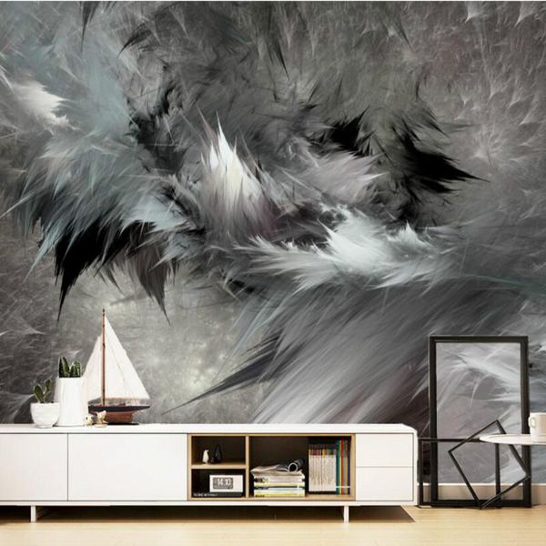 wallpapers custom made home improvement decor 3d wallpaper for walls abstract art black and white feather mural living room
wallpapers custom made home improvement decor 3d wallpaper for walls abstract art black and white feather mural living room
