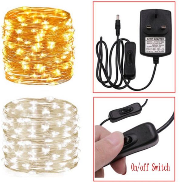 strings 10/20/30m fairy lights plug-in led string wedding party garden christmas decor on/off switch dc12v 2a power adapter eu/us/uk/au
strings 10/20/30m fairy lights plug-in led string wedding party garden christmas decor on/off switch dc12v 2a power adapter eu/us/uk/au