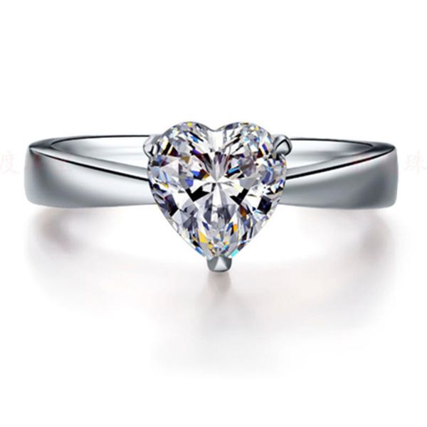 rife 1ct heart shape solitaire diamond ring solid platinum 950 engagement jewelry cluster rings, Golden;silver
rife 1ct heart shape solitaire diamond ring solid platinum 950 engagement jewelry cluster rings, Golden;silver