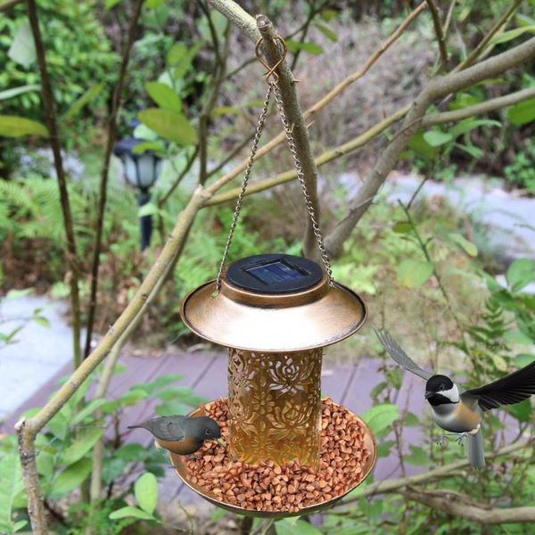 other bird supplies solar feeder hollow iron hanging house with automatical led light sensor feeding tool outdoor lighting garden decor
other bird supplies solar feeder hollow iron hanging house with automatical led light sensor feeding tool outdoor lighting garden decor