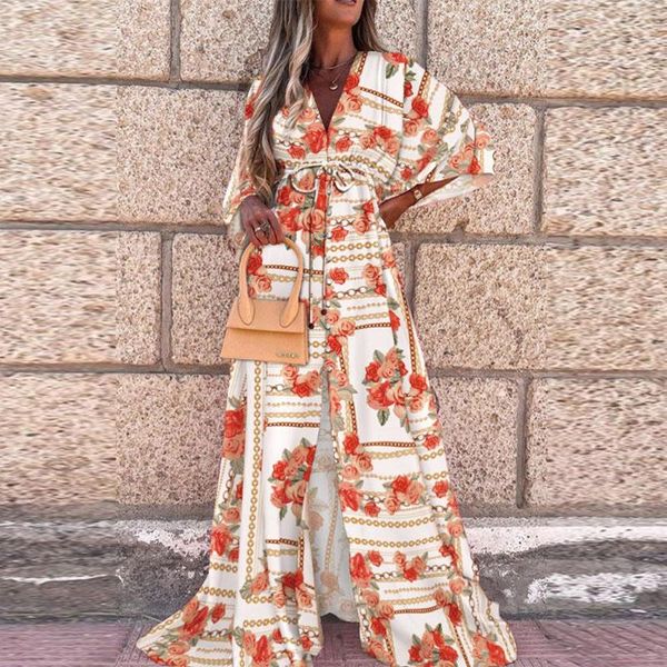 casual dresses spring elegant deep v neck printing hem maxi women button elastic waist long party dress loose slit beach, Black;gray
casual dresses spring elegant deep v neck printing hem maxi women button elastic waist long party dress loose slit beach, Black;gray