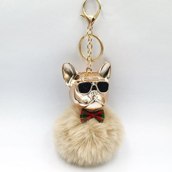 keychains creative sunglasses french fighting dog car ornament pompom key chain ladies small accessories ring fluffy, Silver
keychains creative sunglasses french fighting dog car ornament pompom key chain ladies small accessories ring fluffy, Silver