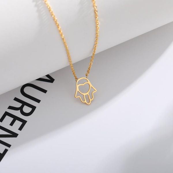 pendant necklaces minimal heart collares hamsa fatima hand necklace women's fashion jewelry stainless steel friendship collier femme bf, Silver
pendant necklaces minimal heart collares hamsa fatima hand necklace women's fashion jewelry stainless steel friendship collier femme bf, Silver