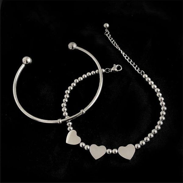 hand catenary simple metal texture love two piece hip hop fashion peach heart bracelet creative opening lovers bracelet fashion, Golden;silver
hand catenary simple metal texture love two piece hip hop fashion peach heart bracelet creative opening lovers bracelet fashion, Golden;silver