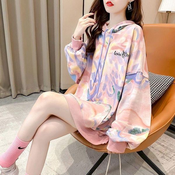 women's hoodies & sweatshirts tie-dye women ins tide spring autumn loose korean cover belly causal kawaii hoodie long sleeve hooded wom, Black
women's hoodies & sweatshirts tie-dye women ins tide spring autumn loose korean cover belly causal kawaii hoodie long sleeve hooded wom, Black
