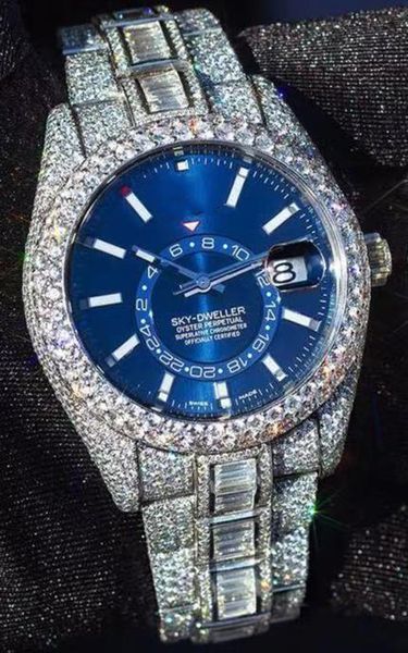 a limited sale of designer men's mechanical moissanite diamond watches, which can pass the diamond test. original boxes and cards, Slivery;brown
a limited sale of designer men's mechanical moissanite diamond watches, which can pass the diamond test. original boxes and cards, Slivery;brown