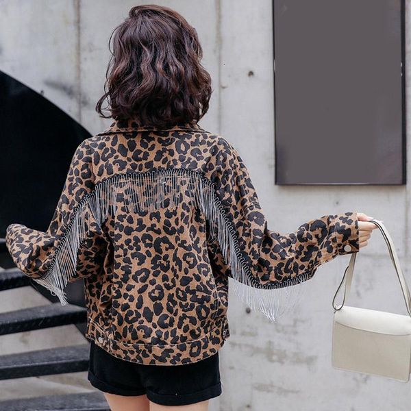 women's jackets autumn leopard camouflage tassel coats turn down collar print female fashion korean casual ladies outerwear pt0f, Black;brown
women's jackets autumn leopard camouflage tassel coats turn down collar print female fashion korean casual ladies outerwear pt0f, Black;brown