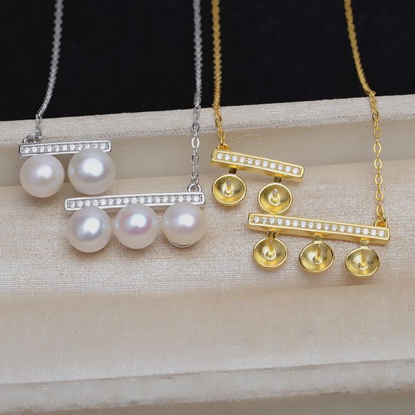 s925 silver female balance beam pendant 5 bead pendant necklace multi bead 6.5-7 pearl diy accessories holder 4326
s925 silver female balance beam pendant 5 bead pendant necklace multi bead 6.5-7 pearl diy accessories holder 4326
