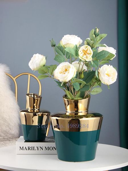 vases modern creativity ceramic vase golden green living room flower arrangement home decoration accessories
vases modern creativity ceramic vase golden green living room flower arrangement home decoration accessories