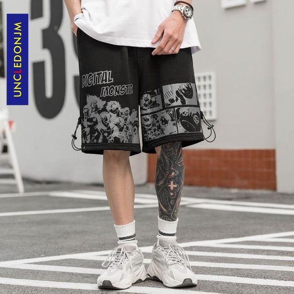 men's shorts uncledonjm men casual cartoon anime pants mens street wear korean fashion designer baggy sweat ue059, White;black
men's shorts uncledonjm men casual cartoon anime pants mens street wear korean fashion designer baggy sweat ue059, White;black
