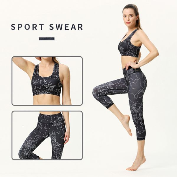 women's tracksuits ninth pants star camouflage ensemble fitness sport suit female yoga set women sportswear gym wear running, Gray
women's tracksuits ninth pants star camouflage ensemble fitness sport suit female yoga set women sportswear gym wear running, Gray