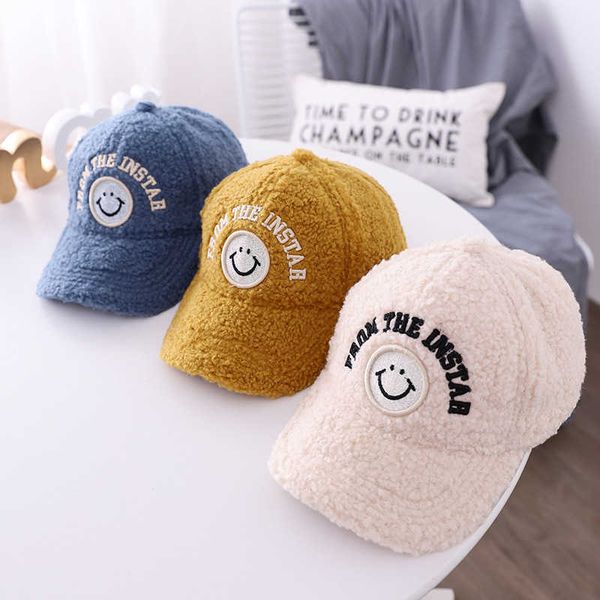 children's autumn and winter hat baby cartoon smiling face embroidered baseball cap boys girls cute versatile cap, Blue;gray
children's autumn and winter hat baby cartoon smiling face embroidered baseball cap boys girls cute versatile cap, Blue;gray
