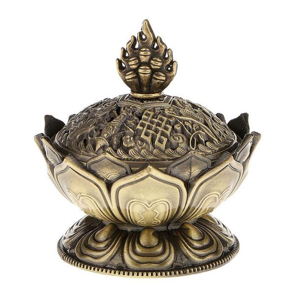 fragrance lamps lotus incense smoke cone aroma burner holder stove backflow censer decor-bronze
fragrance lamps lotus incense smoke cone aroma burner holder stove backflow censer decor-bronze
